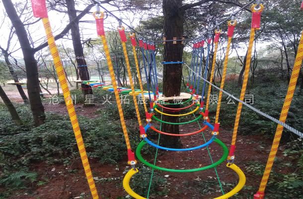 叢林彩虹橋-樹上探險設備-叢林穿越